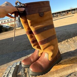 Dubarry of Ireland Galway Gore-Tex Country Boots Brown Leather EU 37 UK 4